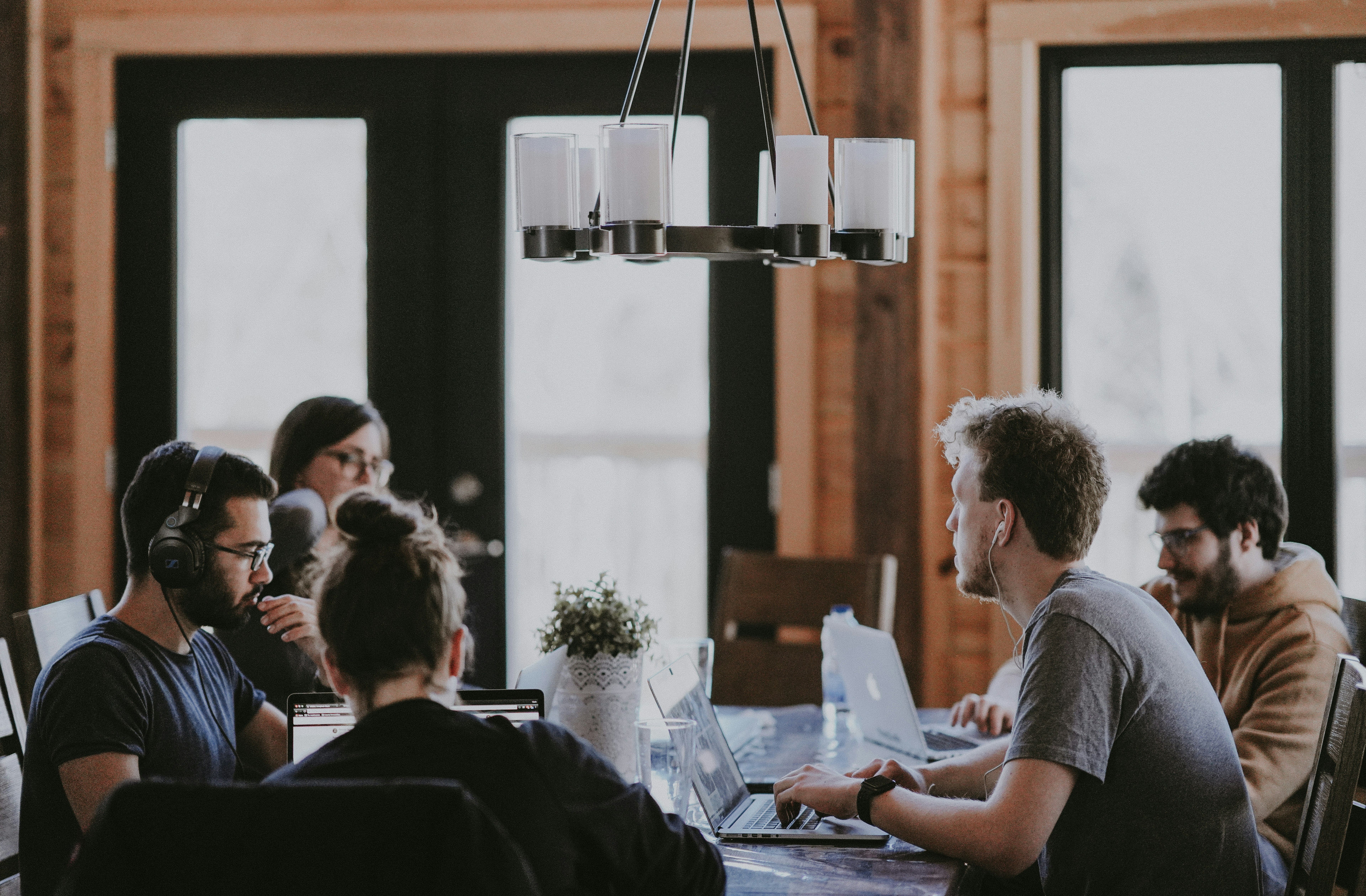 Coworking space with various amenities